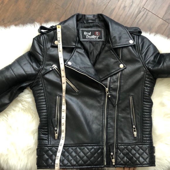 Leather Moto Jacket - Picture 7 of 8
